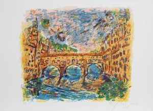 Wayne Ensrud, Ponte Vecchio, Lithograph