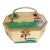 Wooden Vintage Children's Basket With Handle For Sale