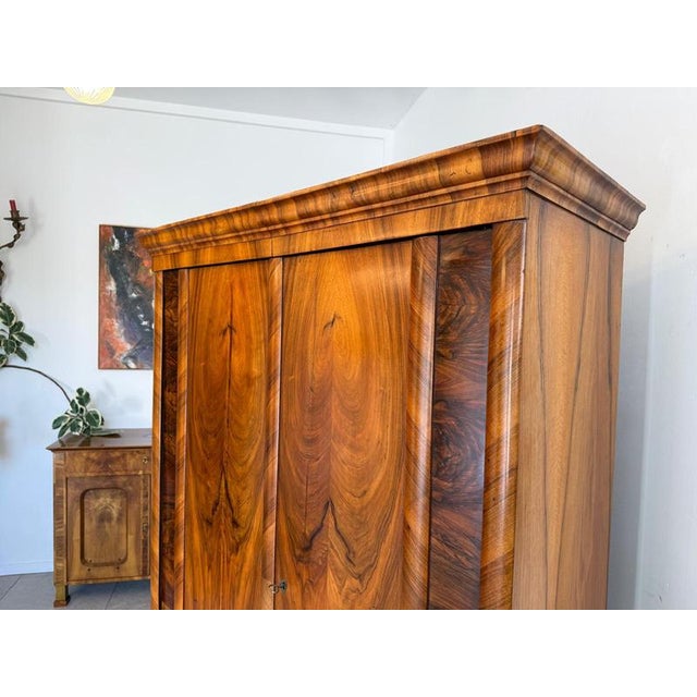 Biedermeier Hall Cupboard in Walnut Wood from Ifantik For Sale - Image 13 of 18