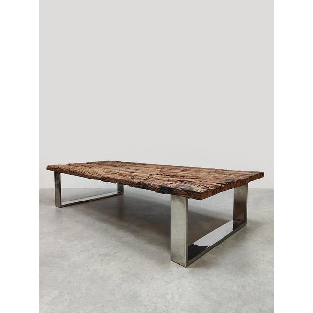 Vintage Wooden Coffee Table, 1970 For Sale - Image 4 of 8