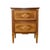 An elegant two-drawer bedside table crafted from fine woods with refined geometric inlays that enhance every surface. The...