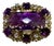 Huge Checker Board Cushion Cut Natural Amethyst Cocktail Ring 14KYG, 19.2gm For Sale
