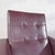 Textile Rockabilly Burgundy Faux Leather Swivel Lounge Chair, 1950s For Sale - Image 7 of 9