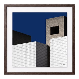 “Barbican 07” Giclee Archival Pigment Print 24x24 Framed in Walnut For Sale