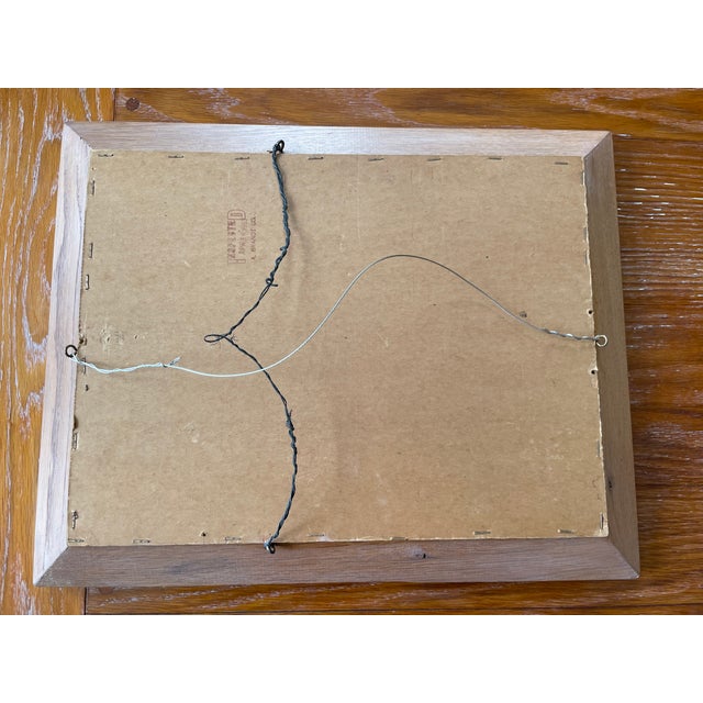 Vintage 1963 A. Brandt Ranch Oak Small Mirror For Sale In New York - Image 6 of 9