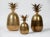 1970s 1970s Hollywood Regency Chiseled Brass Pineapple Sculpture Boxes - Set of 3 For Sale - Image 5 of 6