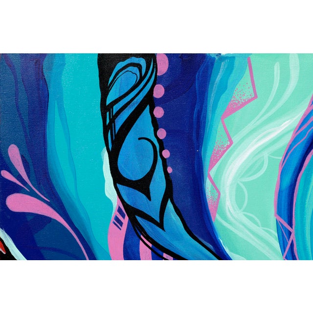Vibrant abstract geometric composition by Tyler Filkins (American, b. 1987). Tyler Filkins (American, b.1987) is an artist...
