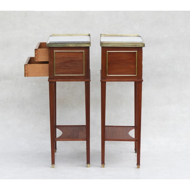 Louis XVI Revival Nightstands, 1950s, Set of 2 For Sale - Image 6 of 11