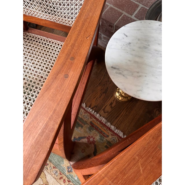 Estate Tropical Plantation/ Swedish Modern Teak Adirondack Chairs - A Pair For Sale - Image 15 of 17