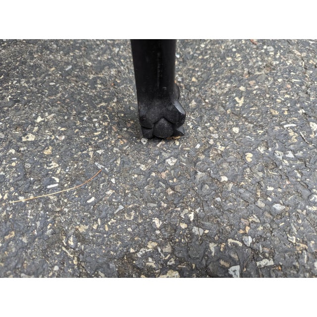 Asian Asian End Table With Marble Top For Sale - Image 3 of 9