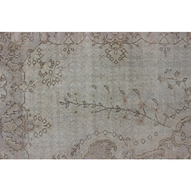Vintage Turkish Rug in Sand, Cream, Lavender & Brown Highlights by Keivan Woven Arts For Sale - Image 10 of 13