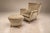 Brazilian Modern Armchair and Ottoman in Hardwood and Taupe Chenille by Carlo Hauner, Brazil, 1950s — Lot 353 For Sale - Image 10 of 18