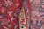 Textile Shabby Chic Persian Kashan Red/Blue Wool Rug - 9'8'' X 13'2'' For Sale - Image 7 of 10