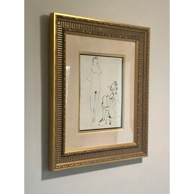 Mid-Century Modern Pablo Picasso “La Comédie Humaine” Lithograph, 1953 — Signed in Pencil For Sale - Image 3 of 6