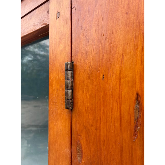 American Pine Glazed Corner Cupboard For Sale - Image 10 of 18