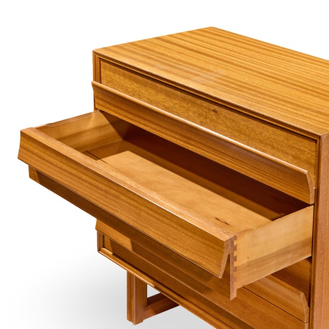 Paul Laszlo for Brown Saltman Mid Century Chest of Drawers Dresser - Pair For Sale - Image 9 of 12