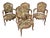 Set 4 Antique Fantastic Louis XV Style Needle Point Side Chairs For Sale