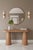 Mid-Century Modern Cone Legs Oval Modern Console Table in Honey Oak For Sale - Image 3 of 4