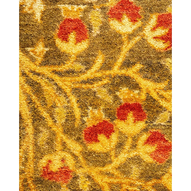 Traditional Mogul, One-of-a-Kind Hand-Knotted Area Rug in Orange, 8' 3" x 10' 3" For Sale - Image 3 of 8
