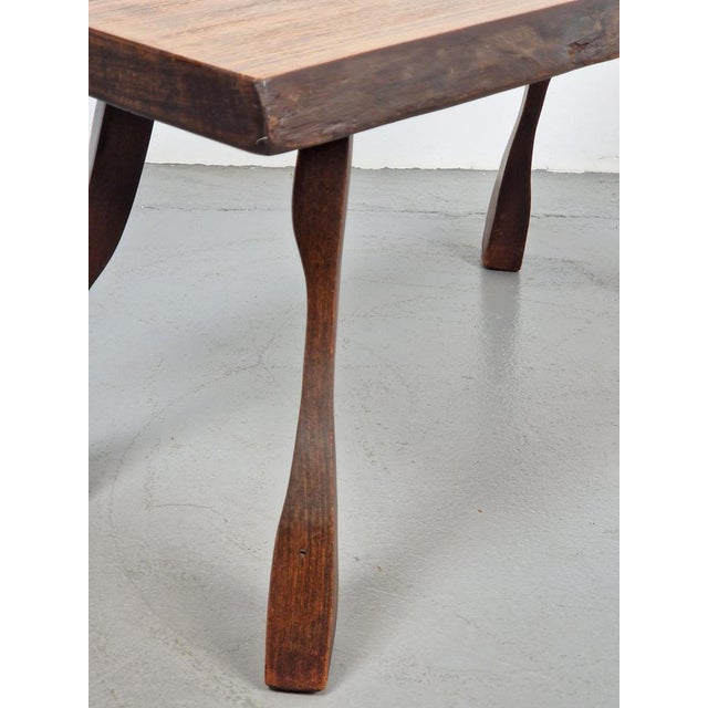 Brutalist Brutalist Oak Tree Trunk Side Table, 1960s For Sale - Image 3 of 12