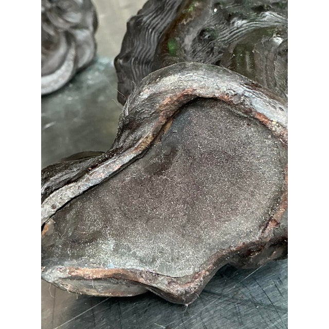 Vintage Coastal Cast Bronze Octopus Vase - A Pair For Sale In West Palm - Image 6 of 10