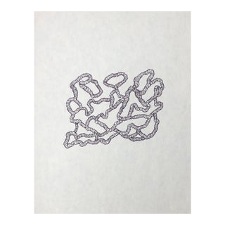 1991 William Glen Davis Vermiculated Drawing For Sale