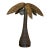 Vintage Palm Beach Palm Tree Coconuts Outdoor Patio Indoor Metal Tropical Statue For Sale