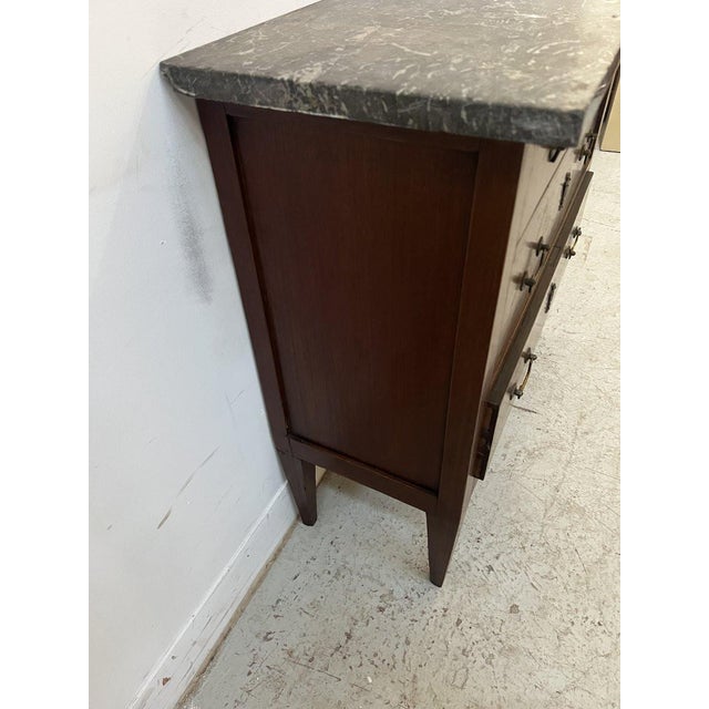 Louis XVI Style Chest of Drawers in Oak, 19th Century For Sale - Image 11 of 16