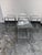 Design Plus Gallery presents a Set of Four Vapor Bar Stools by CB2. Each stool has a single molded panel of clear acrylic...