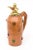 This mid century modern Italian jug/ decanter is in the style of Aldo Tura. It is beautiful wood with interspersed dots of...