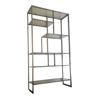 1970s Vintage Chrome Etagere For Sale