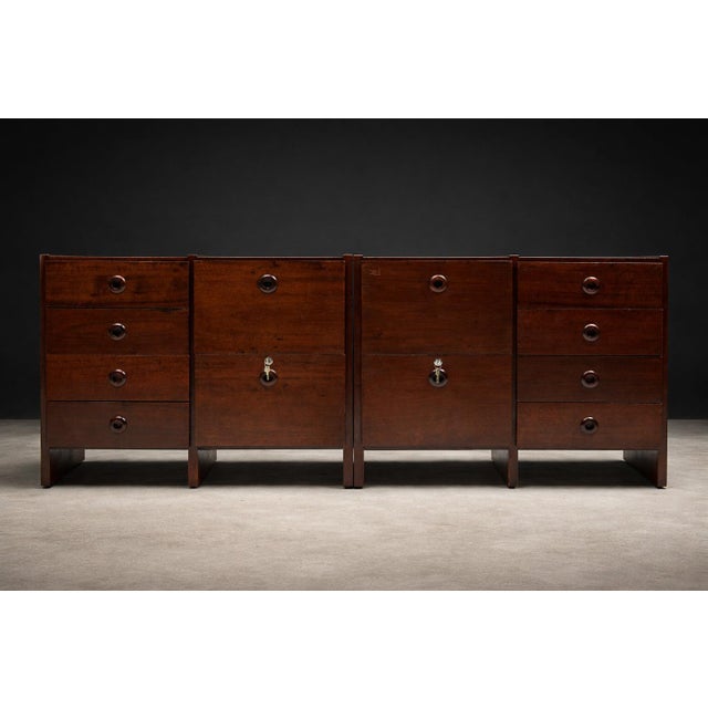 Geraldo De Barros Brazilian Modern Office Cabinet in Rosewood, Hobjeto, 1970s(Sold Individually) For Sale - Image 11 of 15