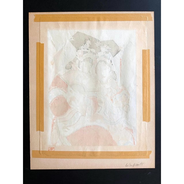Rare Set of Five Dames Chinoises Et Madchoues Woodblock Prints Paul Jacoulet For Sale - Image 10 of 12