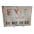 1940s "Exit Only- Do Not Enter” Metal Sign For Sale