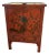 Red Antique Chinoiserie Lacquered Cabinet For Sale
