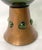 Fabulous Arts & Crafts copper and glass goblet by Jan Salakari for Kumela Finland. Maker's mark on underside. Hand-blown...
