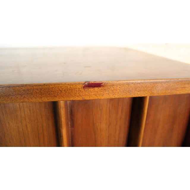 Mid 20th Century Kent-Coffey 'Perspecta' Walnut / Rosewood Highboy Dresser For Sale - Image 15 of 15