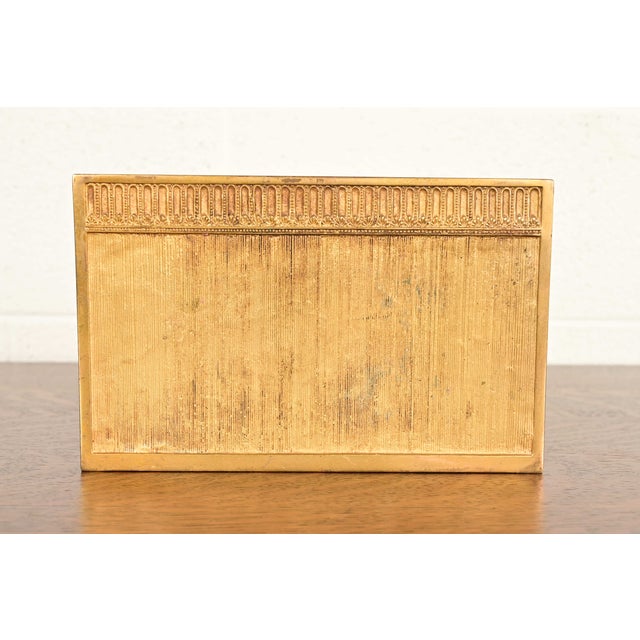 Tiffany Studios New York Adam Pattern Bronze Doré Letter Rack For Sale - Image 11 of 15