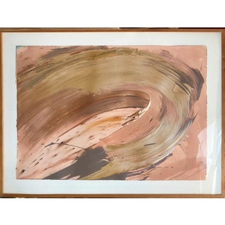 Francine Tint, Contemporary Gestural Abstraction Color Field Painting Woman Artist Metallic Art, 1987 For Sale