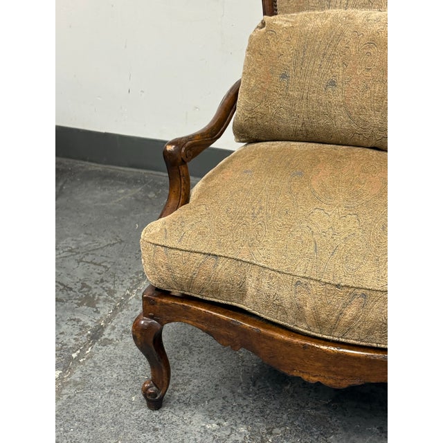 2000 - 2009 Guy Chaddock Bespoke Bergère Chair For Sale - Image 5 of 12