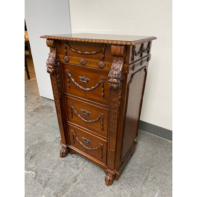 Late 20th Century European Antique Styled Three Drawer File Cabinet Chairish