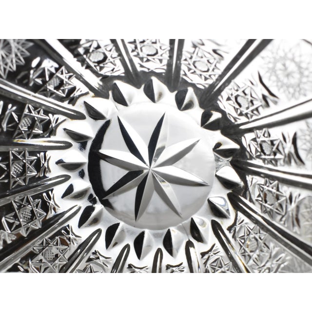 Late 20th Century Bohemian Queen Lace Crystal Cut Bowl For Sale - Image 4 of 5