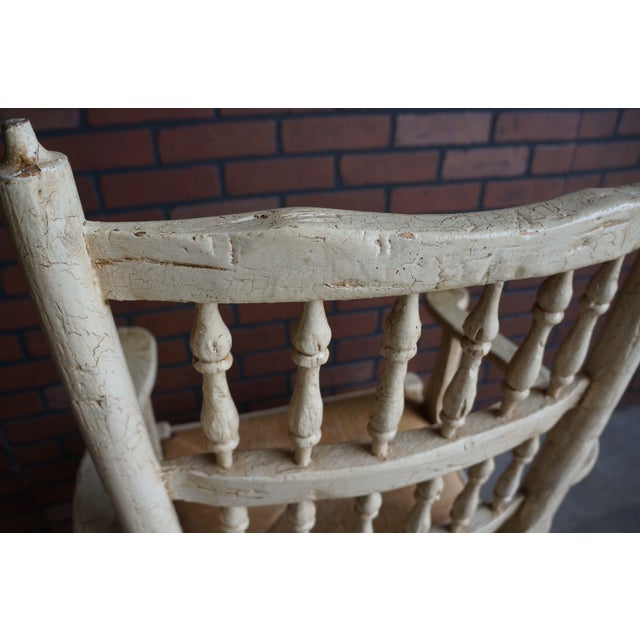 Rustic Farmhouse Dining Table and Pair of Arm Chairs For Sale - Image 12 of 17