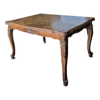 Louis XV Style Table With 2 Built in Leaves For Sale