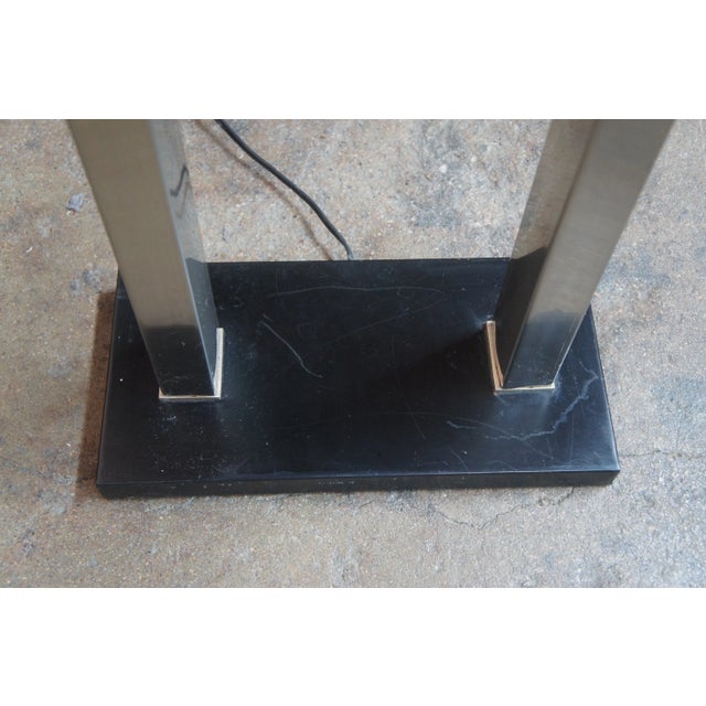 Late 20th Century The Natural Light Company Contemporary Metal Swivel Floor Lamp Dimmable For Sale - Image 6 of 13