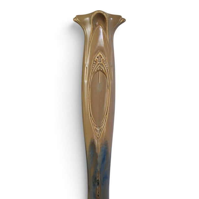 Ceramic Art Nouveau Vase in Flamed Glazed Stoneware from Pierrefonds, 1890s For Sale - Image 7 of 15
