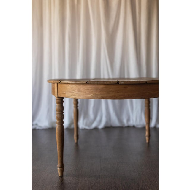 Brown Early 20th Century Pine Louis Phillpe Oval Table For Sale - Image 8 of 14