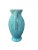 Vintage Mid-Century Turquoise Aqua Blue Floral Vase Shawnee Pottery For Sale - Image 6 of 10