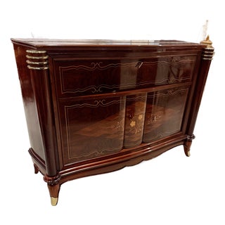 French Art Deco Dry Bar by Jules Leleu For Sale