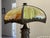 Antique Art Nouveau Slag Glass Lamp Watermelon Green Orange For Sale - Image 15 of 15